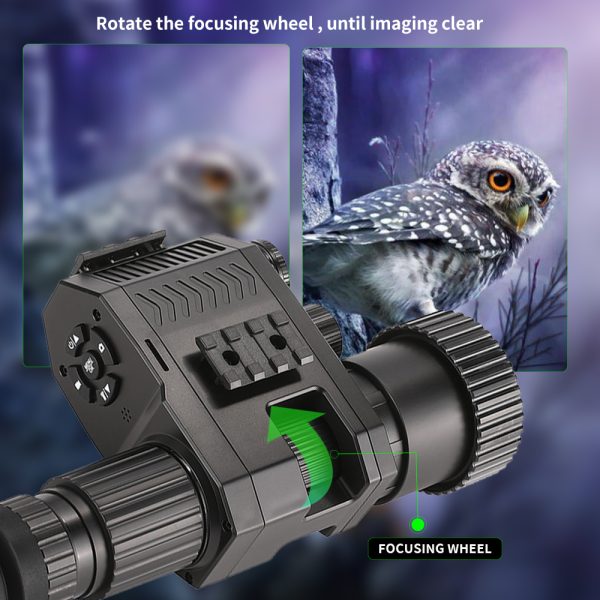 ZIYOUHU New Digital HD Night Vision 1080P Video Camera Cross Cursor Optics Infrared Monocular Rear Add on Telescope Hunting