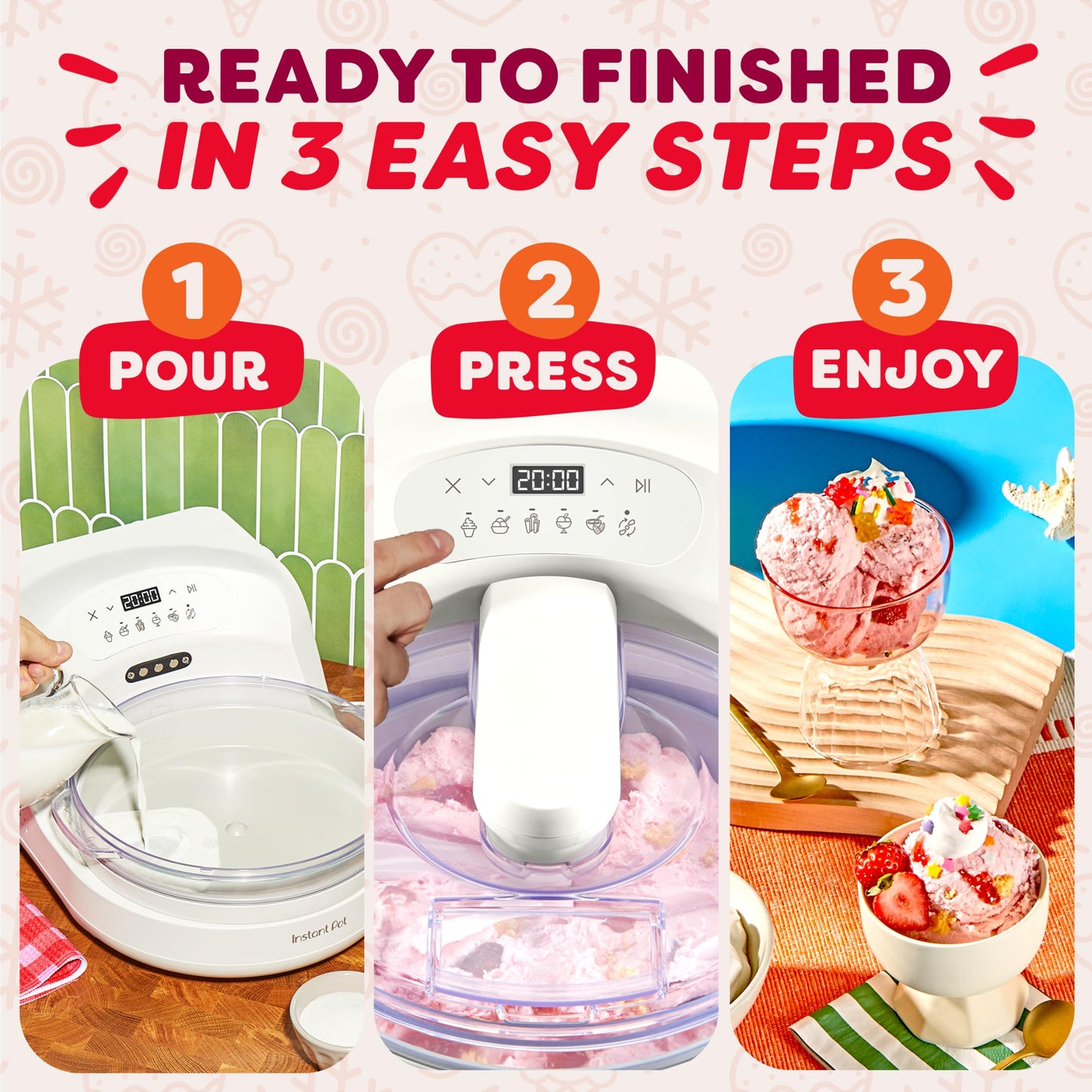 InstantChill Ice Cream Maker – No Pre-Freezing, Ready in Minutes