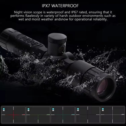 New NS40 Digital Night Vision Scope Built Gyro Tacticle Crosshair Software Ranging 1080p Video IR Camera 7-19X Hunting Monocular