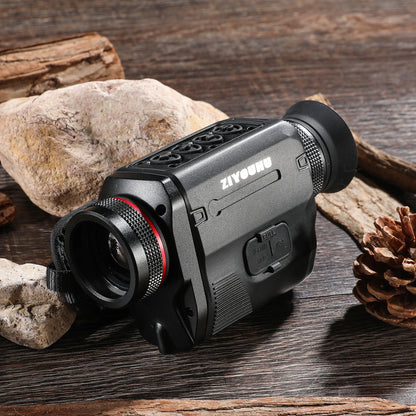 Handheld Pocket Pseudo-color Hot Imaging Caliper Ranging Hotspot Tracking Cross Cursor Hunting Tacticle IR Thermal Monocular