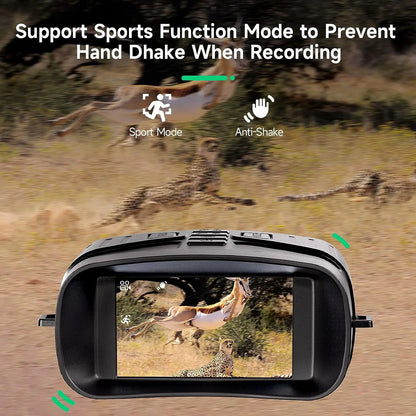 Pocket Digital IR Night Camera for Complete Darkness Capture Photo Video 200m Infrared Hunting Observation Night Vision Goggles