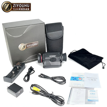 ZIYOUHU Infrared Thermal Imaging Monocular for Hunting 384×288 Hotspot Tracking Pseudo Color Heat TG30 Handheld Thermal Cameras