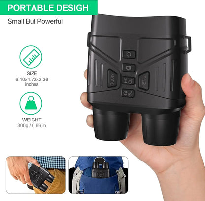 Pocket Digital IR Night Camera for Complete Darkness Capture Photo Video 200m Infrared Hunting Observation Night Vision Goggles