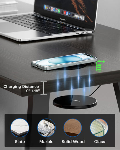 Invisible Wireless Charging Pad – Hidden Under Desk Charger
