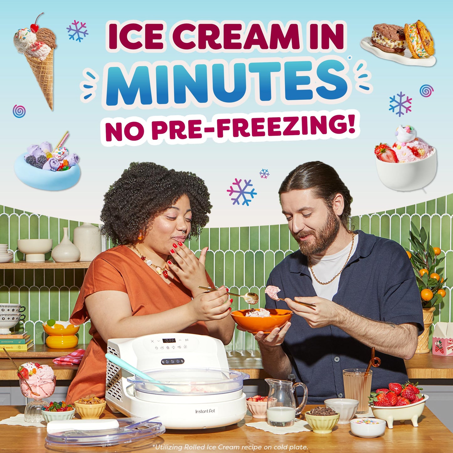 InstantChill Ice Cream Maker – No Pre-Freezing, Ready in Minutes
