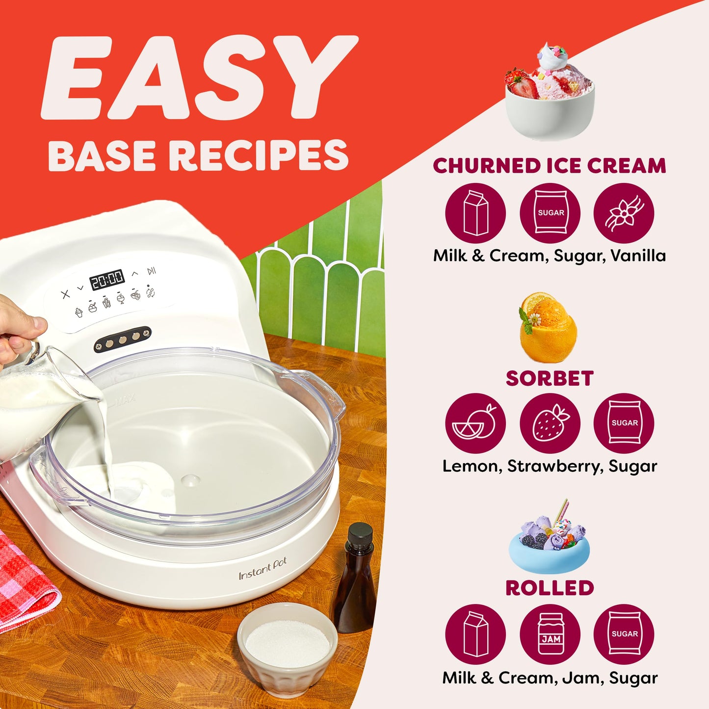 InstantChill Ice Cream Maker – No Pre-Freezing, Ready in Minutes