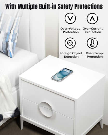 Invisible Wireless Charging Pad – Hidden Under Desk Charger